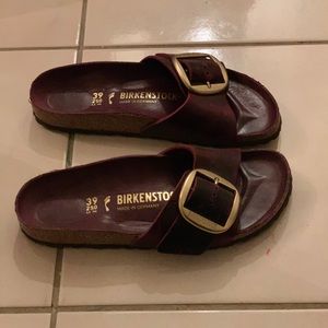 Birkenstock Big Buckle Slides in Zinfandel